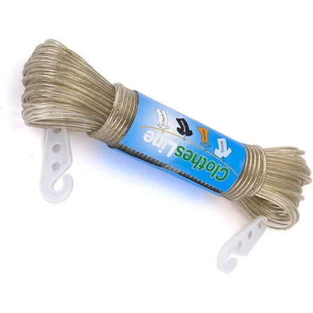 Washing Line Rope With Steel Core,heavy Duty Laundry Lines With 2 ...