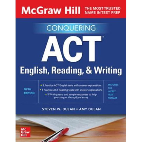 Pre-Owned McGraw Hill Conquering ACT English, Reading, and Writing, Fifth Edition (Paperback) 126514141X 9781265141417