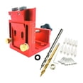 thumbnail image 1 of Kit con portapiezas con orificios, guías de carpintería, herramienta de ángulo de articulación, aleación de aluminio ajustable de 15 grados para, 1 of 8