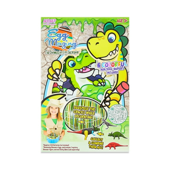 The Mini Dinomazing Easter Egg Decorating Craft Kit, for Unisex Child Ages 3 