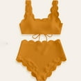 thumbnail image 7 of Kmdttou Wimsuit Coverup for Women Fashion Bikini Set Swimsuit Two Piece Solid Color Swimwear Up to 65% off!, 7 of 7