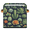 Multicolor 1, variant on CURLYOOT Cactus Plant Cube Storage Bin 11 Inch Fabric Storage Cube for Shelves Decorative Foldable Basket with Leather Handle for Closet Shelves Organizer
