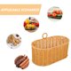 thumbnail image 5 of Cesta colgante de pared de cocina de tejido sintético para jengibre y ajo, organizador de almacenamiento, cesta decorativa de pared para utensilios de cocina, baño y dormitorio, 5 of 8