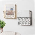 thumbnail image 5 of Wall-mounted newspaper holder Newspaper shelf Storage rack Black Drag, 5 of 5