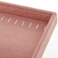 thumbnail image 3 of KLKCMS Pink Velvet Stack-Able Jewelry Tray (F) Showcase Necklace Stud Display Organizer Necklace Tray, 3 of 7