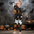 thumbnail image 4 of HNMKIU Halloween Family Matching Pajama Sets Parent Child Cosplay Romper With Hood Zipper Cute Cartoon Print Piece Jumpsuit For Boys Girls Toddlers, 4 of 6