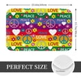 thumbnail image 2 of Non Slip Door Mat, Rainbow peace sign cute Fast Drying Bath Tub Mats, Absorbent Bathroom Rugs Entrance Welcome Mat, Bath MatS for Tub, Floor, Home, Kitchen, Hotel,16x24in, 2 of 7