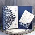 thumbnail image 2 of Tarjeta de invitación de boda cortada con láser, tarjeta RSVP personalizada, tarjetas de felicitación de negocios DIY, decoración de fiesta de Navidad, 1 pieza, 2 of 4
