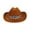 Brown, variant on Western Cowboy Hat for Kids Boys Girl Classic Roll Up Hat with Buckle Belt Size,3-15 Years