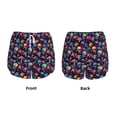 thumbnail image 5 of Lsque colorful mushroom Skull Printed Women's Running Shorts with Liner Pockets,Elastic Quick Dry Workout Athletic Gym Yoga Shorts,Womens High Waist Shorts-Large, 5 of 9