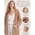 thumbnail image 5 of DAKIMOE Sleep Cardigans Robe Bed Jackets for Women Toasty Cozy Sherpa Coat Cloud-Soft House Jacket Loose Oversized Fleece Fuzzy Outwear, S-XXL, 5 of 9