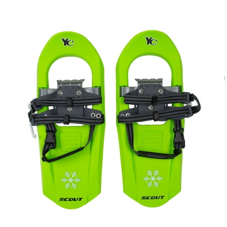 - Yukon Charlie's Junior Scout 7 x 16 Durable Youth Hiking Molded Snowshoes, Green