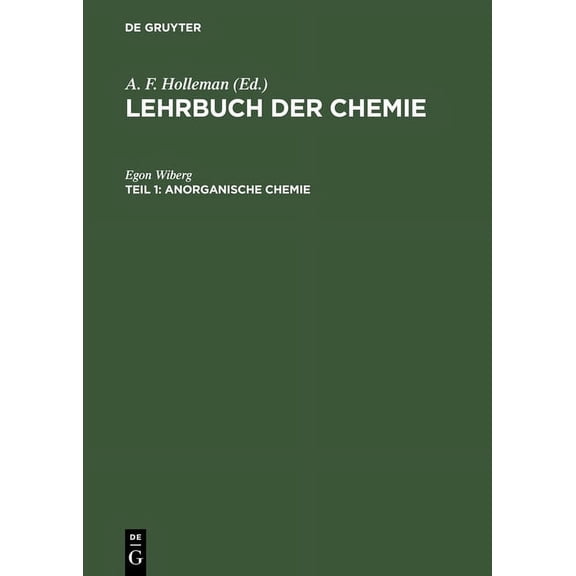 Anorganische Chemie, (Hardcover)