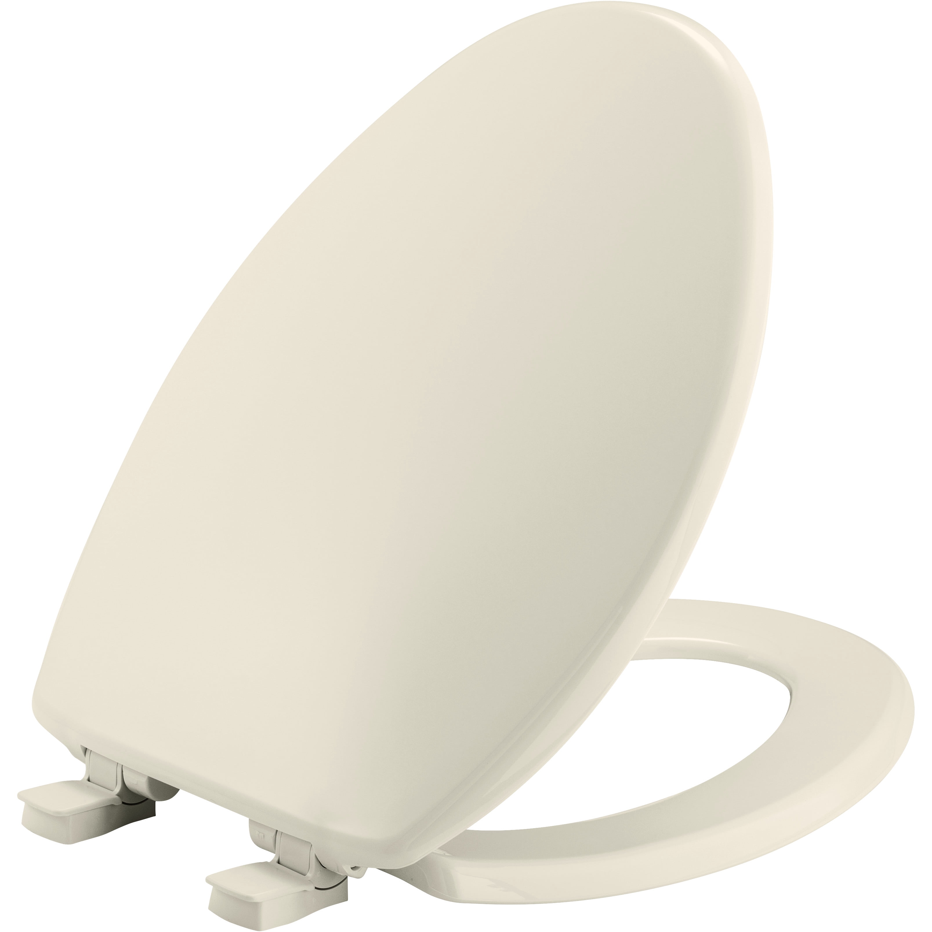 Bemis 7300SLEC 346 Elongated Plastic Toilet Seat in Biscuit with EasyClean and WhisperClose Hinge