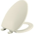 thumbnail image 2 of Bemis 7300SLEC 346 Elongated Plastic Toilet Seat in Biscuit with EasyClean and WhisperClose Hinge, 2 of 2