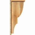 thumbnail image 3 of 6"W x 12"D x 28"H Ridgewood Rough Sawn Corbel w/Backplate, Western Red Cedar, 3 of 9