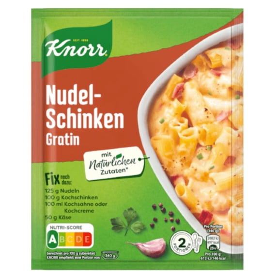 Knorr Fix Pasta and Ham Gratin (Nudel Schinken-Gratin)