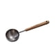 thumbnail image 3 of Cuchara para café expreso, ligera, de acero inoxidable, con mango de madera Grande, 3 of 9