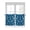 Dark Blue Mist Blue, variant on Half Window Curtain 36 Inches Long, Blue Ombre Scale Window Treatment Curtain Drapes, Abstract Art Ocean Coastal Small Tier Curtains for Bathroom Over Sink, 27.5"x36", 2 Panels