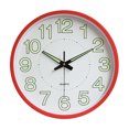 thumbnail image 1 of Reloj de pared con luz nocturna que brilla en la oscuridad para dormitorio, reloj de pared silencioso, funciona con pilas para decoración de sala de estar, 1 of 5