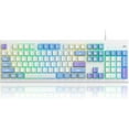 thumbnail image 2 of MageGee Creamy Keyboard,K2 Keyboard Wired Rbg Backlit 104 Keys Waterproof Ergonomic Keyboards,PC for PC/Laptop/Mac, 2 of 7