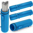 thumbnail image 1 of 4 Piezas Tubo de Almacenamiento de Varillas de 14 Pulgadas Contenedor de Varillas de Soldadura A Prueba de Aire Impermeable Azul, 1 of 6