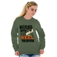 thumbnail image 4 of Fishing Weekend When Reel Fun Happens Unisex Plus Size Sweatshirt Brisco Brands 3X, 4 of 6