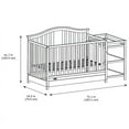 Graco Solano 4in1 Convertible Crib and Changer with Drawer, White