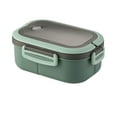 thumbnail image 2 of Stainless Steel Insulated Lunch Box - Multi-Layer Thermal Container for Students & Office (12"), 2 of 5