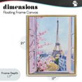 thumbnail image 4 of Stupell Industries Contemporary Eiffel Tower View in Spring Gold Floating Frame Canvas Art, 17 x 21, by The Prints Vibe, 4 of 8