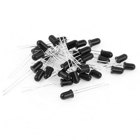 Unique Bargains 30 x 5mm Head 940nm 850nm Receiver Photodiodes IR Diode Replacement