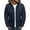 Navy, variant on Miluxas Men's Solid Color Hooded Jacket Cotton Padded Jacket Fashion Cotton Padded Jacket Men's Warm Cotton Padded Jacket Gray 6(M)