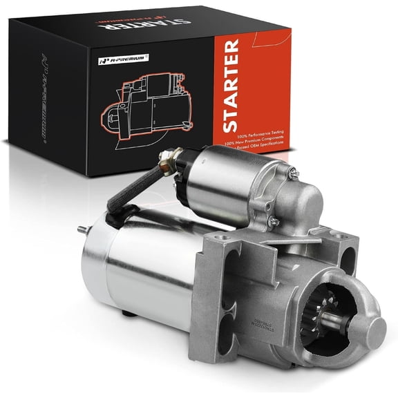 A-Premium Starter Motor Compatible with Chevy Silverado 1500 1999-2004, S10, Blazer, Express, Astro & GMC Sierra 1500 1999-2004, Jimmy, Safari, Sonoma, Savana & Isuzu & Olds, V6 4.3L, 1.4KW 11T CW