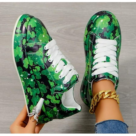 

HOLXE Thick soled lace up sports shoes with round toe for couples