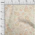 thumbnail image 2 of oneOone Cotton Poplin Peach Fabric Asian Paisley Sewing Fabric By The Yard Printed Diy Clothing Sewing Supplies 42 Inch Wide, 2 of 5
