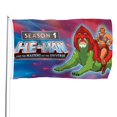 thumbnail image 1 of He-Man Bandera impresa con temática, regalo perfecto para fanáticos, amigos y familiares, y adecuada para actividades al aire libre e interiores, decoraciones de fiesta. 120*180CM, 1 of 6