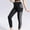 Black, variant on Sevevn Women's Color Contrast Sports Pants High Waist Splicing Drying Breathable Leisure Fitness Outdoor Large Size Tight Yoga Pants