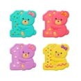 thumbnail image 3 of Mighty Gadget Teddy Bear with Number 1 Cookie Cutter & Stamp - 4x3.8" Perfect for 1 Year Old Celebrations (Random Color), 3 of 4