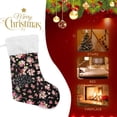 thumbnail image 4 of Coolnut 17.7 Inch Christmas Stockings, 1 PCS Vintage Floral Design Presonalized Large Stocking Sock for Family Holiday Xmas Party Decorations, 4 of 7