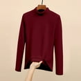 thumbnail image 4 of Women's Thermal Turtleneck Shirts Thermal Underwear for Women Base Layer Tops Going Out Top Stretchy Thermal Base Layer Tops Pullover Shirts Basic Thermal Underwear Tops Long Johns Dressy Tops L, 4 of 7