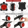 thumbnail image 2 of 4 Pieces USB Rechargeable Bike Light Bike Headlight and Taillight Front and Rear Bicycle Light and 1 Piece Bike Storage Bag Waterproof Triangle Saddle Frame Pouch for Cycling, 2 of 5