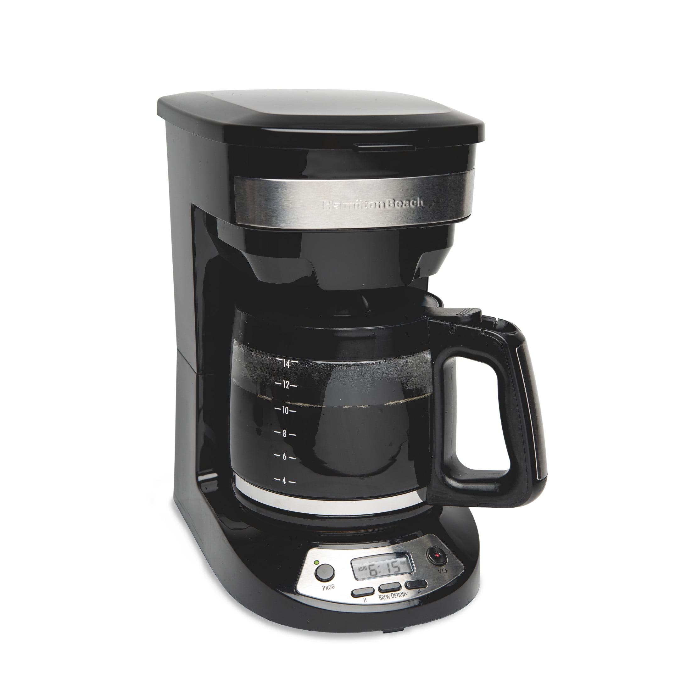 Brentwood 12-Cup Digital Coffee Maker, Black, Programmable Timer, Auto Shut  Off - Walmart.com