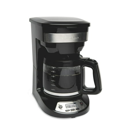 Hamilton Beach 14-Cup Programmable Drip Coffee Maker Machine with Glass Coffee Pot, Black