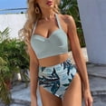 thumbnail image 2 of Traje de baño de dos piezas con estampado de bikini de moda para mujer sexy Conjunto de ropa de playa Fridja  nalpqowj21897, 2 of 9