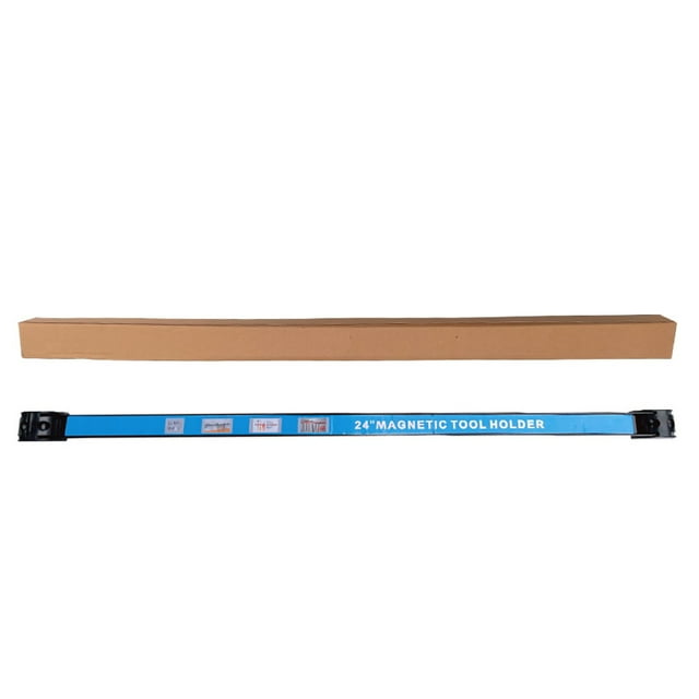Soporte magnético para herramientas, estante de pared de metal con imán, organizador de herramientas para almacenamiento, colgador para hardware, 24 pulgadas, 66 cm de largo