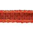 thumbnail image 1 of (Rouge) - Rangée Unique de Sequins avec Bordure Scintillante, 20 Verges, Rouge, 1 of 2