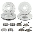 thumbnail image 2 of ECCPP Front Rear Brake Discs Rotors Ceramic Pads For Volkswagen Jetta Wagon 2009 -2010, 2 of 5