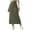 Army Green, variant on Wdfiry Plus Size Skirts for Women Summer Fashion Casual Elastic High Waist Pencil Skirt Women's Solid Striped Side Split Long Skirts