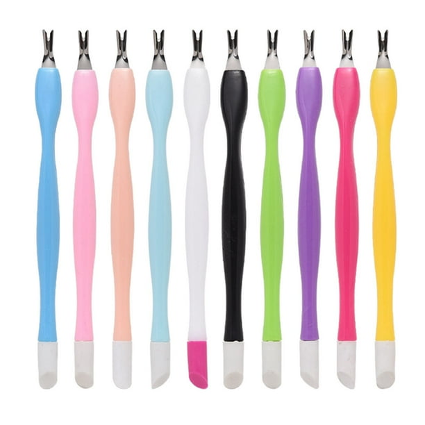 15pcs Tenedor de piel muerta Nail Removedor de cutículas de uñas Manicura Trimmer de piel muerta