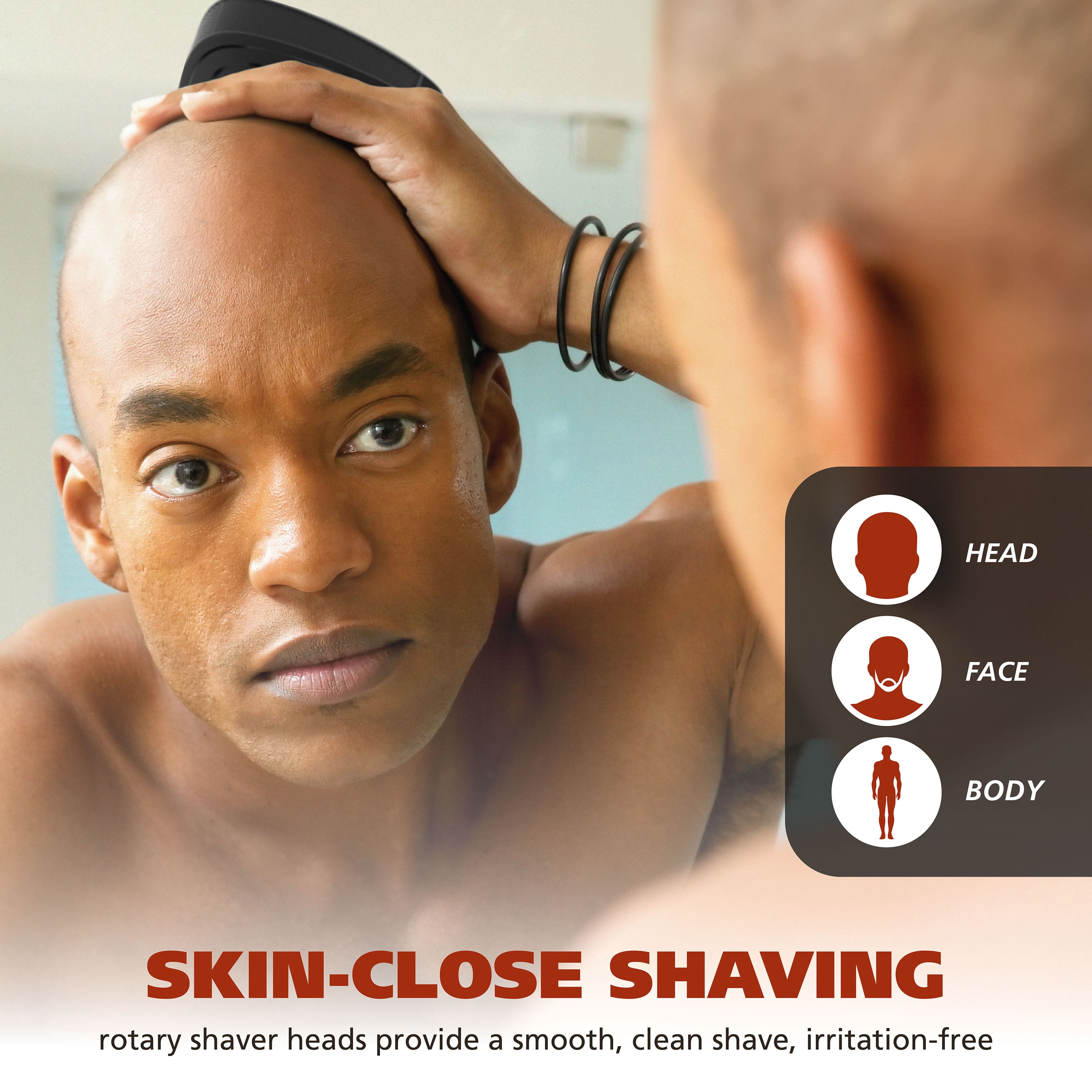 Wahl Baldscaper Electric Head Shaver for Men, 2 Shaving Attachments for Head & Body Shaving, Waterproof Razor – Model 3031772